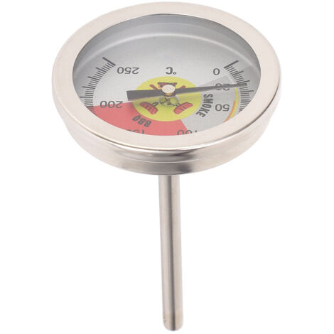 52MM Dial Thermometer Stainless Steel Cooking Temperature Gauge for Kitchen Oven Barbecue Grill 0‑250℃