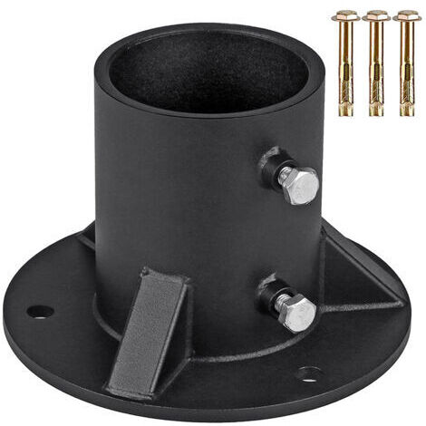 52mm post base, heavy-duty mounting base for mailboxes, pool ladder fixing post, metal railing post bracket, railing post support