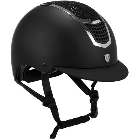 53-55 cm, Nero e Silver: Casco modello Eclipse Stone Mat nuova omologazione