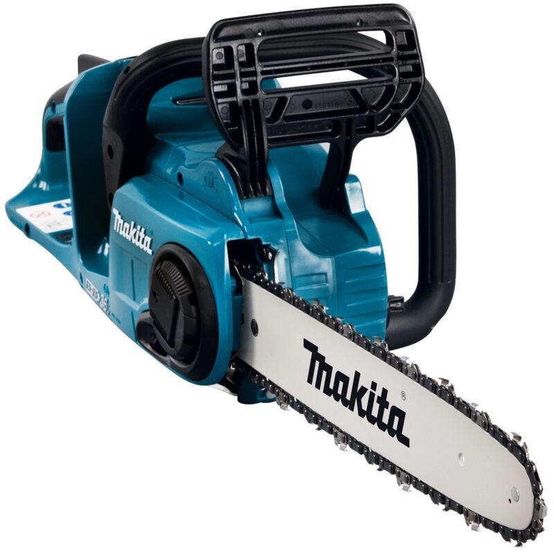 Makita Segatrice a catena a batteria 2x18 V con doppio caricabatterie e 4 batterie da 6,0 Ah (DUC353PG4)