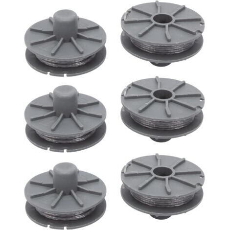 5307-20 Bobine de fil de rechange 6 Pièces pour Coupe-bordure - Diamètre : 1,6 mm - 6,1 m - Pour type 9805, 9806, 9807, 9808, 9809, 9827, 8846,