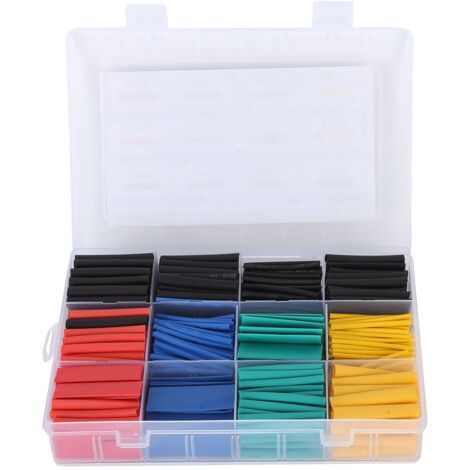 530pcs Heat Shrink Tubing Kit Electrical Colorful Wire Shrink Wrap Tubing Assortment