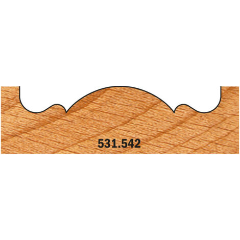 531.542 BROCA PARA ROSETAS HW Z2 S=3/8''3FLAT D=54 L=71,3 DX