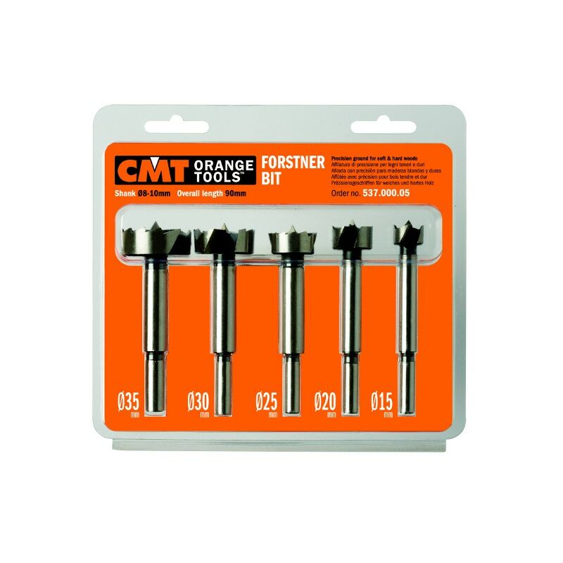CMT - Blister de 5 mèches hss à faconner Forstner