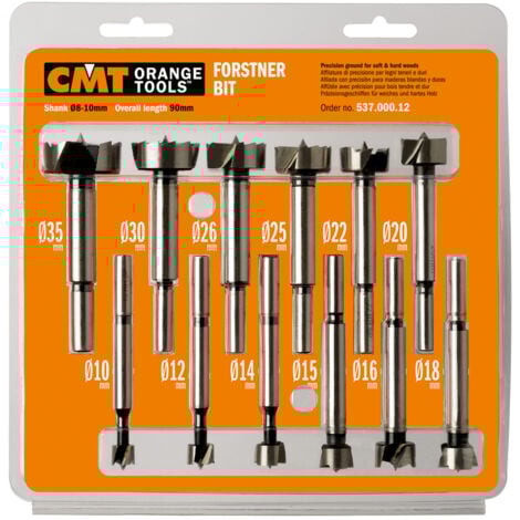 537.000.12 ESTUCHE 12 BROCAS TIPO FORSTNER   S=8/10  L=90  KSS DX