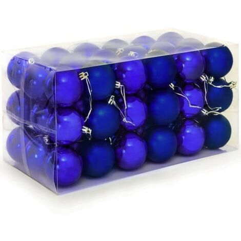 54 Boules de Noël Bleues pour décorer votre sapin de Noël