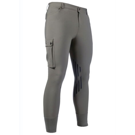 54 IT, blu scuro 6900: Pantaloni da equitazione Cargo con grip in silicone al ginocchio