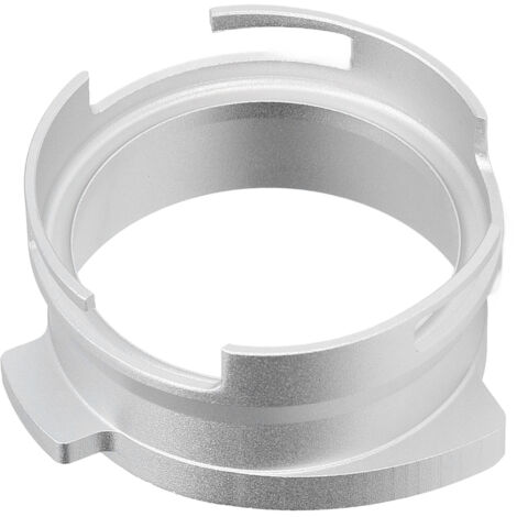 54-mm-Drehtrichter aus Aluminiumlegierung für Kaffeemaschinen, Silber