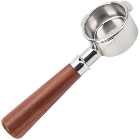 54-mm-Edelstahl-Siebträger (ohne Boden) für Breville Series 8 Kaffeemaschine, bodenloses Design aus siamesischem Rosenholz