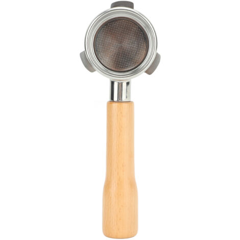 54-mm-Siebträger ohne Deckel mit 3 Edelstahlösen und Buchenholzgriff für Breville Series 8 Typ C1 Kaffeemaschine