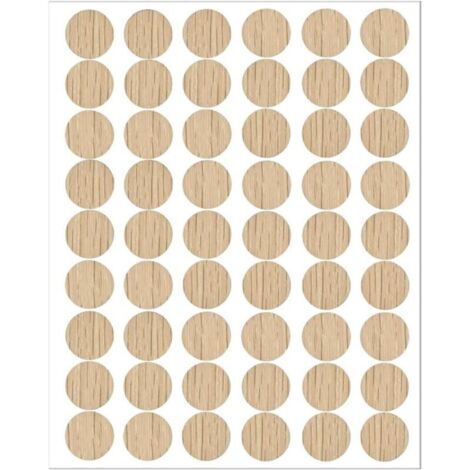 54 Pièces 21 mm Cache Trou Meuble Cache, Vis Adhesif Cache, Trou Mur Autocollants pour Armoires Murales Bureaux Réparations de Meubles