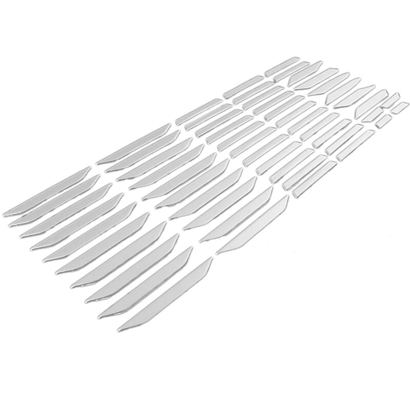 Image of Tlily - 54 stücke 3D Edelstahl Kühlergrill Aufkleber Trim 4 2019 2020 2021
