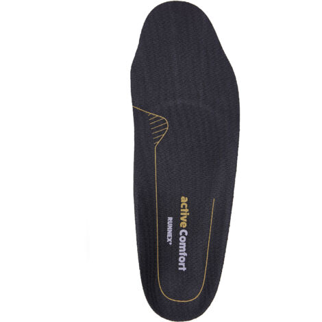 5406-52 RUNNEX®Semi-orthopädische Einlegesohle activeComfort low Gr.52 schwarz/g
