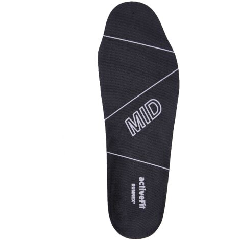 5411-41 RUNNEX® Einlegesohle activeFit mid Gr.41 schwarz/grau
