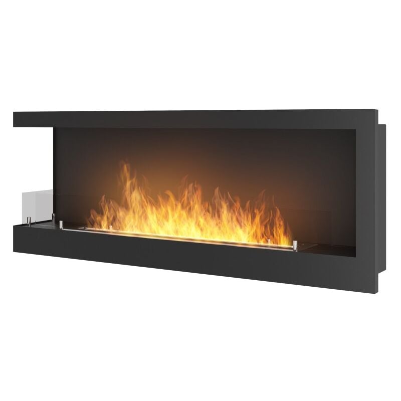 Sololed - Cheminée au bioéthanol encastrable Corner 1200 Left SimpleFire avec verre