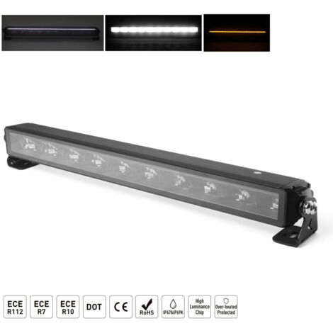 54.5 cm / 22 Инча 12V - 24V Висококачествен Led Bar Лед Бар Диоден Прожектор с бяла и оранжева габаритна светлина DRL мъ