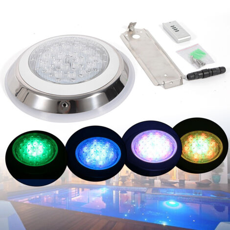 54W piscine Sous-Marine Spot LED RGB encastré piscine lumière éclairage avec télécommande