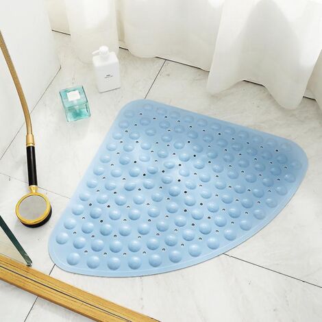 54x54cm Tapis De Douche/bain Incurv (bleu), Antidrapant, Rsistant  La Moisissure, Lavable En Machine, Adapt Aux Bacs De Douche  L'italienne, Idal
