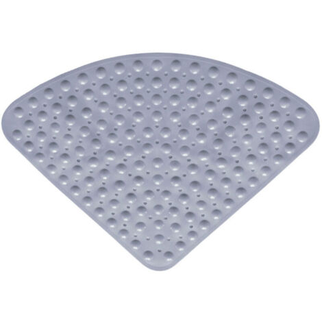 54x54cm,Sector Tapis de Douche d'angle en Caoutchouc, Tapis de Bain antidérapant Quadrant Tapis antibactérien avec ventouses pour Douche ou Baignoire