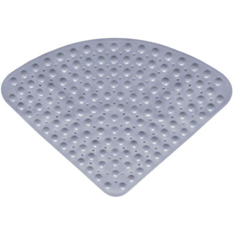 54x54cm,Sector Tapis de Douche d'angle en Caoutchouc, Tapis de Bain antidérapant Quadrant Tapis antibactérien avec ventouses pour Douche ou Baignoire