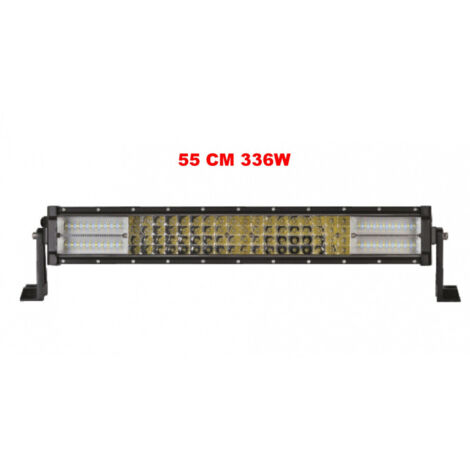 55 См 336W Мощен 7D 7Д Led Bar Лед Диоден Бар Прожектор 12V 24V 4 Редов