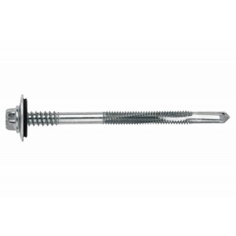 (5,5 / 6,3X130 P16) TORNILLO AUTOTALADRANTE CAB. HEXAGONAL PANEL SANDWICH. PUNTA BROCA EXTRA LARGA (100U) - INDEX
