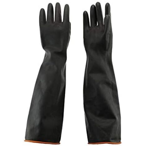 55 cm de imperméables, des Gants en caoutchouc Gants de protection produits Chimiques Longue acide / résistant Latex gants ménagers pour le Travail, la maison, le lavage des véhicules