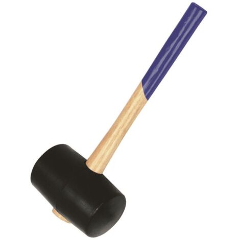 55 mm Gummihammer ovales Auge Holzstiel 32 cm
