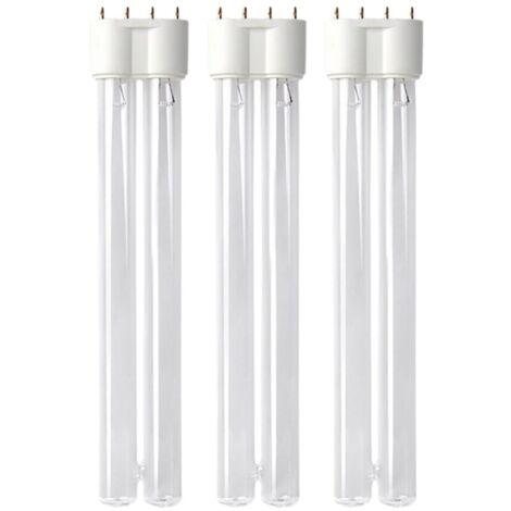 55 Watt UVC Ersatzlampe für Wasserklärer mit 2G11 Sockel 3er Set