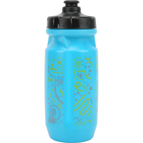550 ml blaue Mountainbike-Trinkflasche, auslaufsicher und komprimierbar, ideal zum Radfahren, Wandern und Campen.
