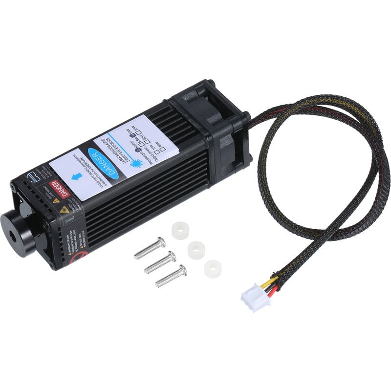 10W Lasermodul Laserkopf 450nm Blue Lase für Lasergravurmaschine Holzmarkierungs -Schneidwerkzeug – Modell:10WBlack | 00805444763456