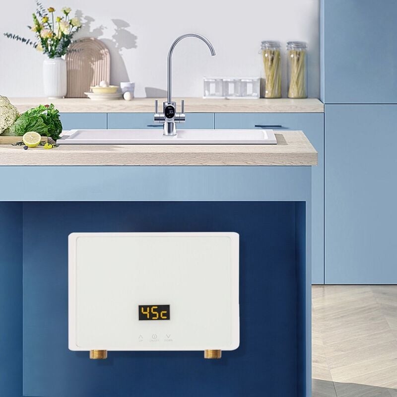 5500W Electric Instantaneous Water Heater Mini cuisine sous évier Water Heater