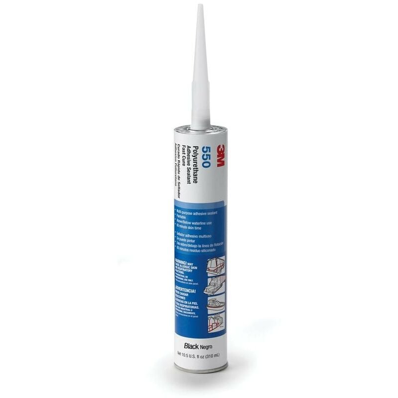 Polyurethane Adhesive Sealant Fast Cure 550, Black, 310 ml - 3M