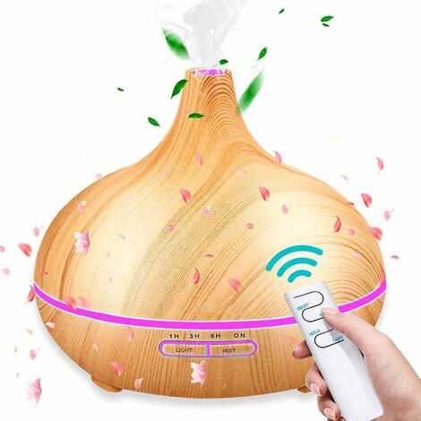 550ml Humidificateur, Diffuseur Huiles Essentielles Ultrasonique Aromathérapie Purificateur d'air Electrique Ultrasonique Brume Parfum pour SPA, Massage, Yoga, Maison, Bureau, Chambre bébé
