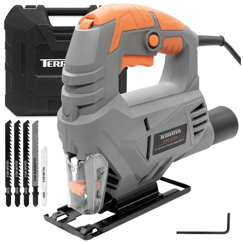 550W Electric Jigsaw Compact Cutting Variable Speed Power Corded Uk Plug
