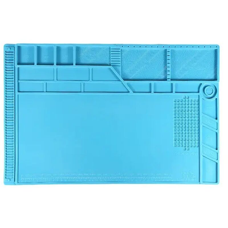 550x350mm tapis antistatique isolation thermique soudure téléphone portable réparation Pad Table de travail avec pièces magnétiques Adsorption
