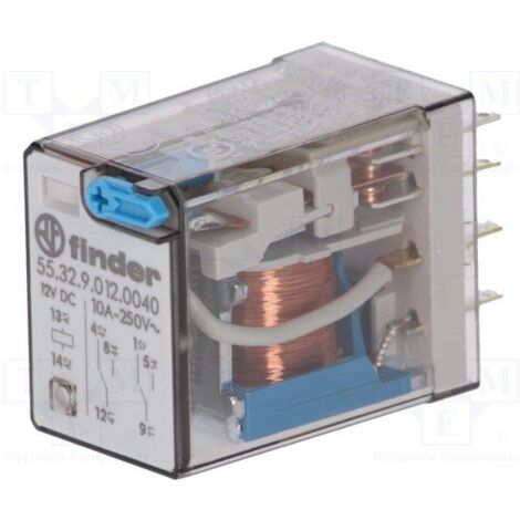 55.32.9.012 Relè Finder 12vdc 2ctos 10amp 55.32.9.012.0040