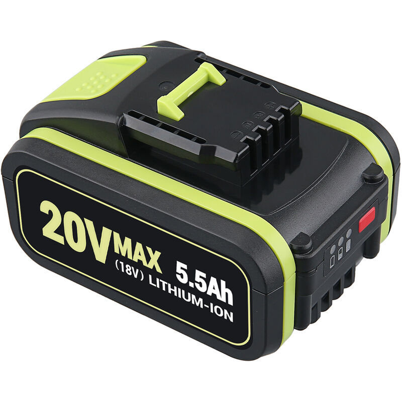 5.5Ah Batterie de Remplacement pour Worx 20V Batterie WA3551 WA3553 WA3572 WA3641 WA3551.1 WA3553.1 Batterie Outils électriques