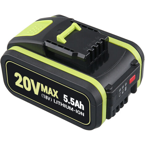5.5Ah Batterie de Remplacement pour Worx 20V Batterie WA3551 WA3553 WA3572 WA3641 WA3551.1 WA3553.1 Batterie Outils électriques