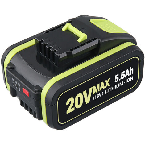 5.5Ah Li-ion Batterie Remplacement pour Worx 20V WA3551 WA3551.1 WA3553 WA3553.2 WA3641 20V Batterie