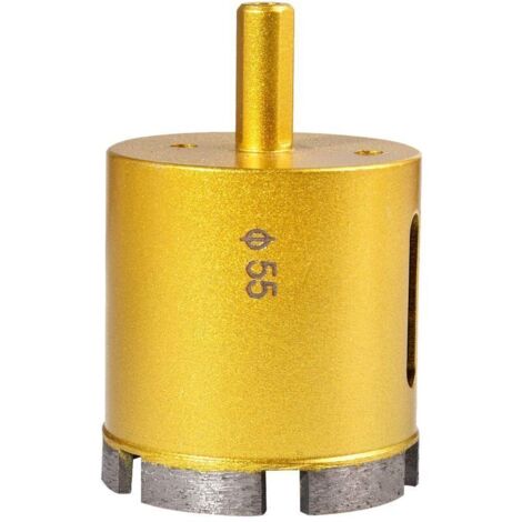 55mm Diamant Diamant Scie Trépan, Foret Creux De Noyau Creux De Marbre De Porcelaine De Verre, Céramique, Porcelaine, Tuile, Marbre, Granit (diamètre De 55mm)