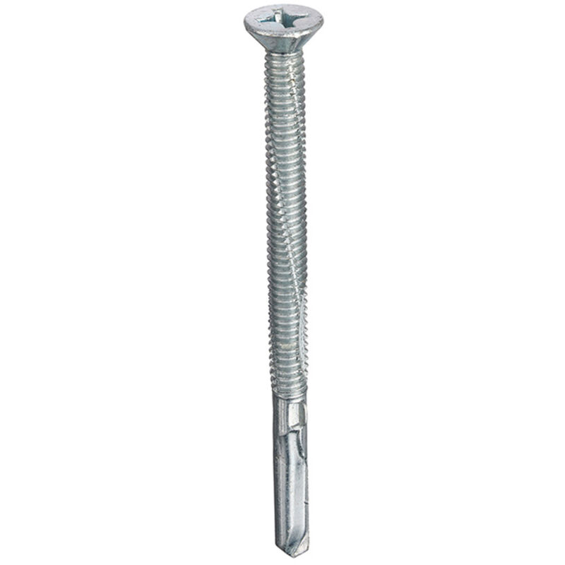 Unifix 5.5X60 Cross Recessed Countersunk Cladding Screw - Box of 100 in Silver