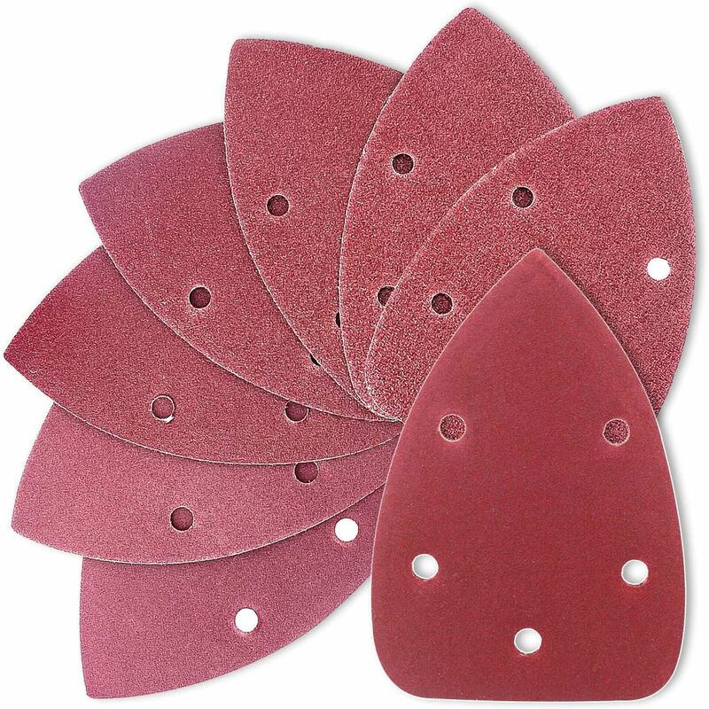 56 fogli abrasivi per levigatrice multi-grana 60