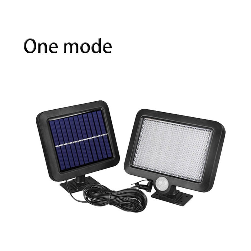 56 led blanches imperméables à l'eau lumière solaire de sécurité pour le jardin, le patio et le parking lumière solaire puissante pour l'extérieur