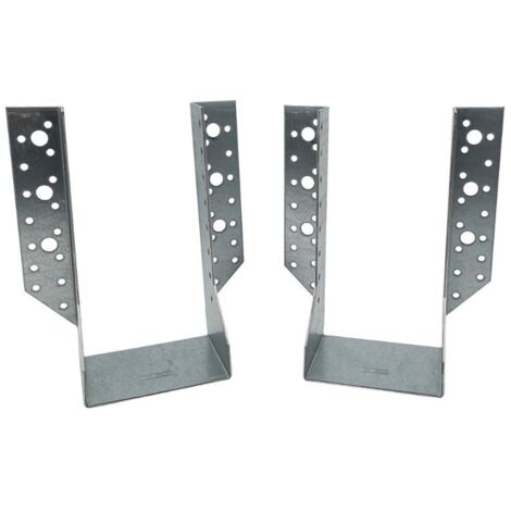 56 Sabots Ailes Extérieures 80 x 120 x 75 x 2 mm - Acier Galvanisé - D-Work
