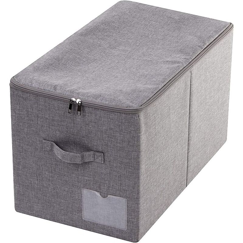 Mezheng - 56 x 32 x 33 cm (l x l x h) - Boîte de rangement pliable pour vêtements d'hiver avec couvercle - Compatible avec Ikea Pax Closet d'une