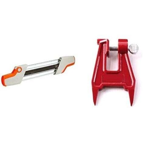 56057504303 2-in-1 Chainsaw Chain File Holder 3/8" P Ø 4.0 mm & Oregon 26368A Chainsaw Clamp