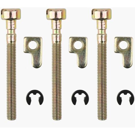 （5.6×1×1cm）Vis Tendeur de Réglage Chaîne de Barre 3 Pcs Kit pour Husqvarna 36 41136 136LE 141 141LE 137 137E 142 142E 235 240 Remplacement Pièces de Tronçonneuse