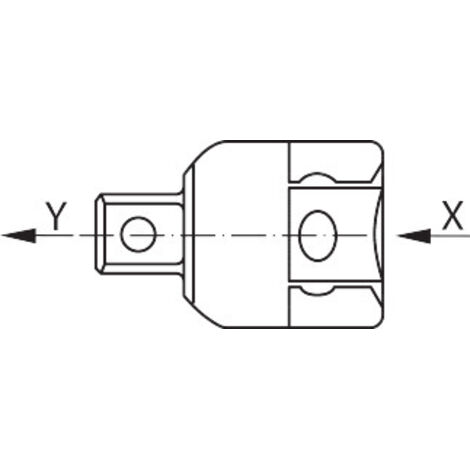 568 RIDUTTORE I.3/4" E.1/2"  55 MM