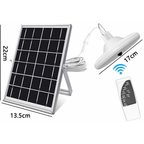 56Leds 600LM Solar Lights Outdoor,4 Modes Solar Hanging Lights,Adjustable Panel,6 Brightness with Remote Control,IP66 Waterproof Led Lights for Garden,Camping/Pergola/Balcony/Terrace,White [Energy Cla